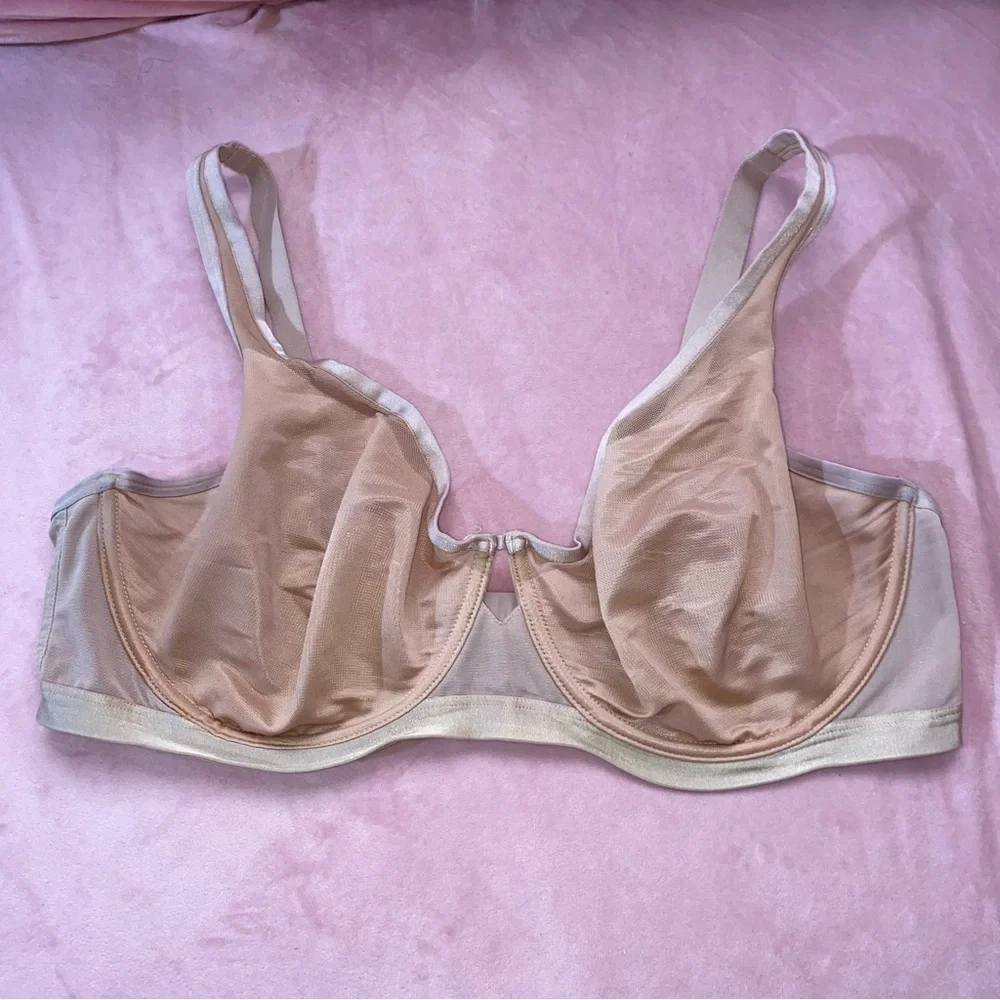 SOMA UNBELIEVABLE Lift Scoop Balconette Unlined Bra Hush Color Demi 40DD 40E